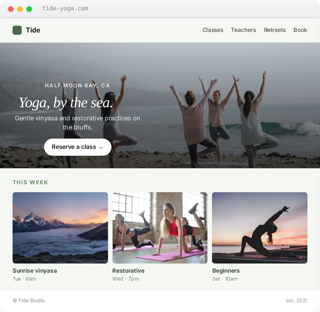 A website by Made Twenty