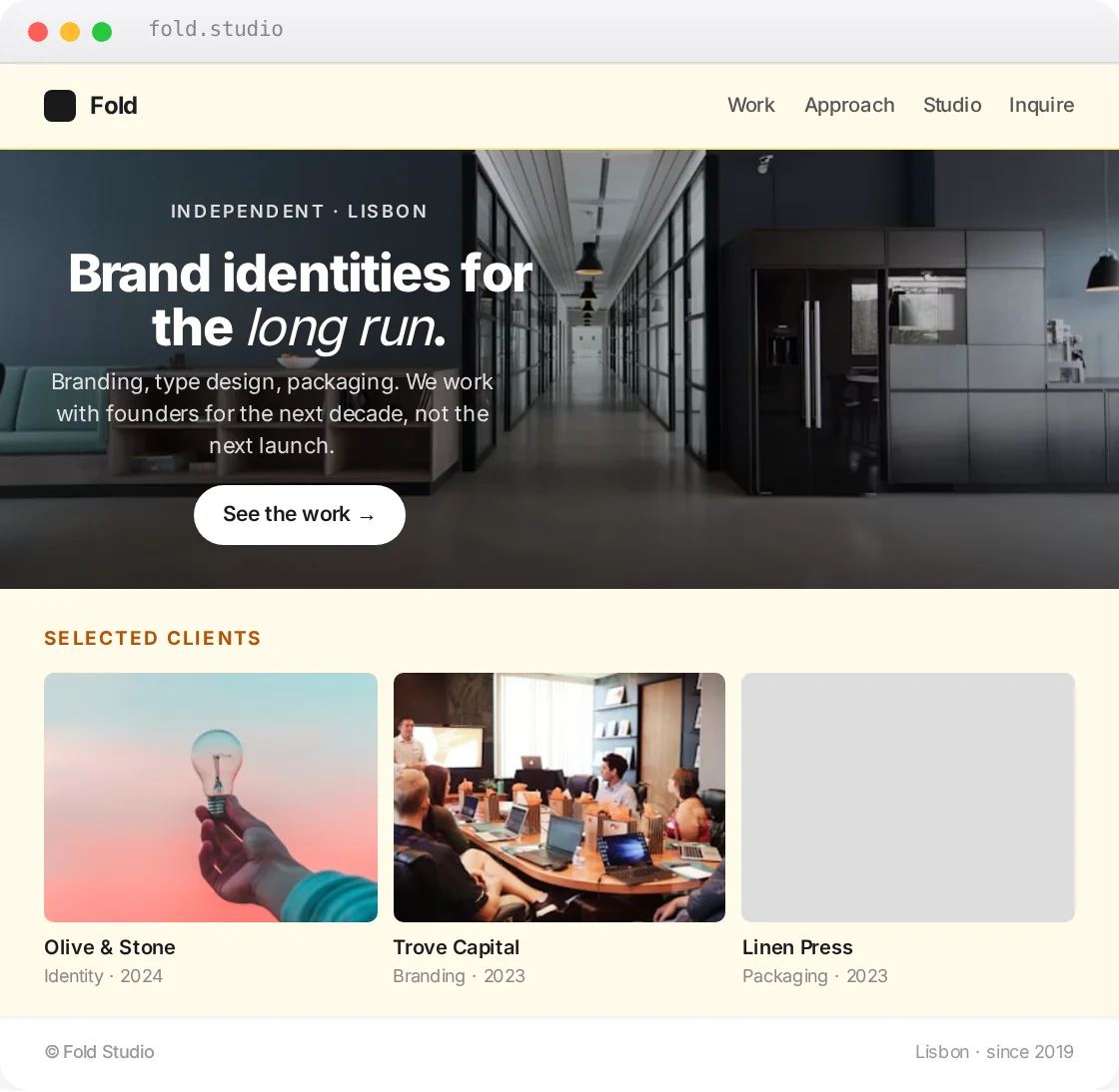 A website by Made Twenty